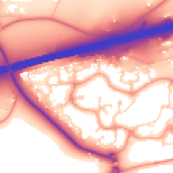 Daytime road noise heatmap for GU51 1DJ