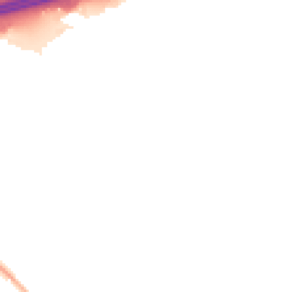 Night-time road noise heatmap for GU51 1HJ