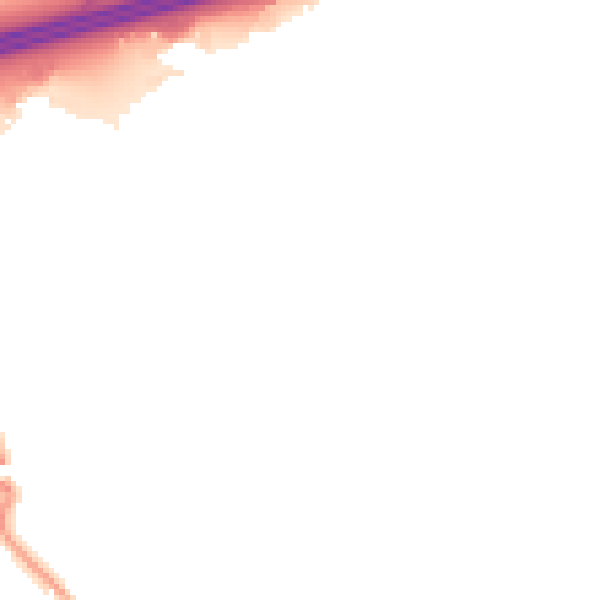 Night-time road noise heatmap for GU51 1HR