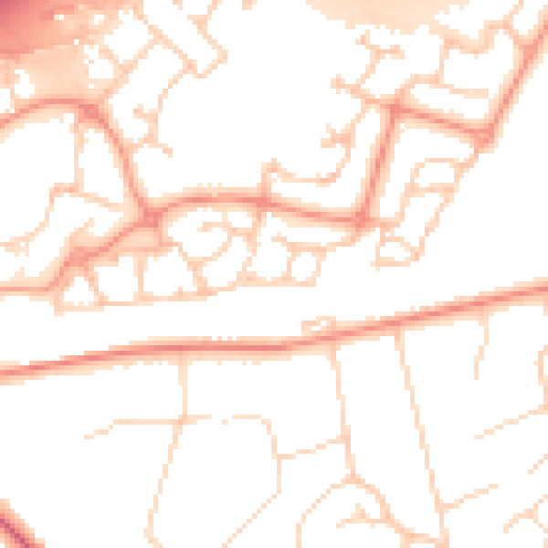 Daytime road noise heatmap for GU51 1LE