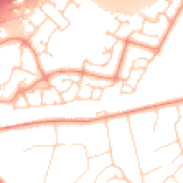 Daytime road noise heatmap for GU51 1LF