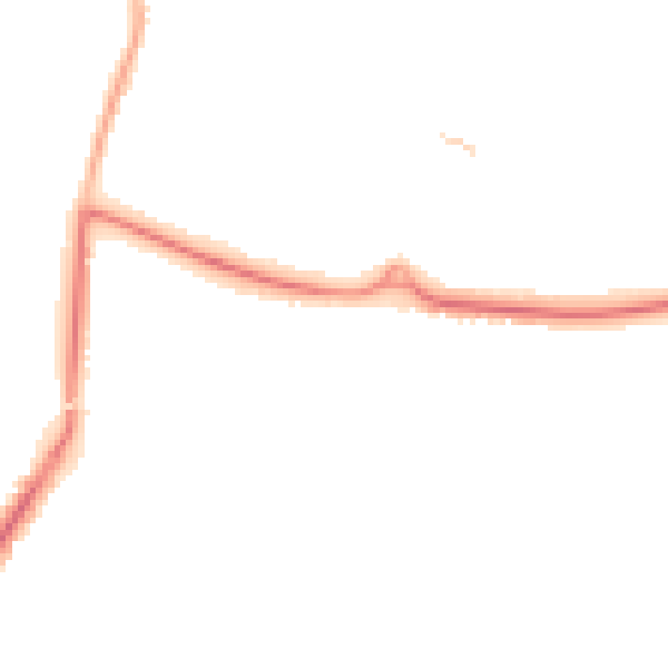 Night-time road noise heatmap for GU51 2RP