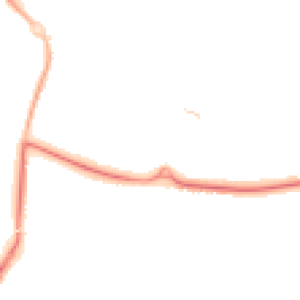Night-time road noise heatmap for GU51 2TH