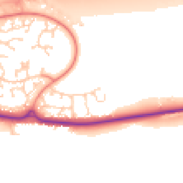 Daytime road noise heatmap for GU51 2TT