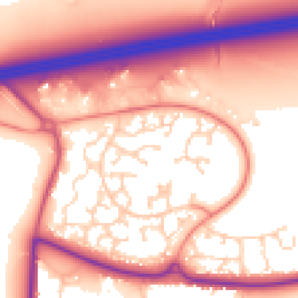 Daytime road noise heatmap for GU51 2UA