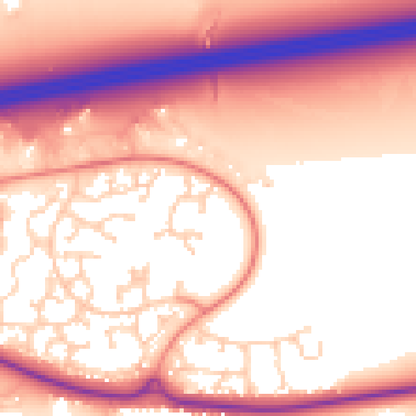 Daytime road noise heatmap for GU51 2UU