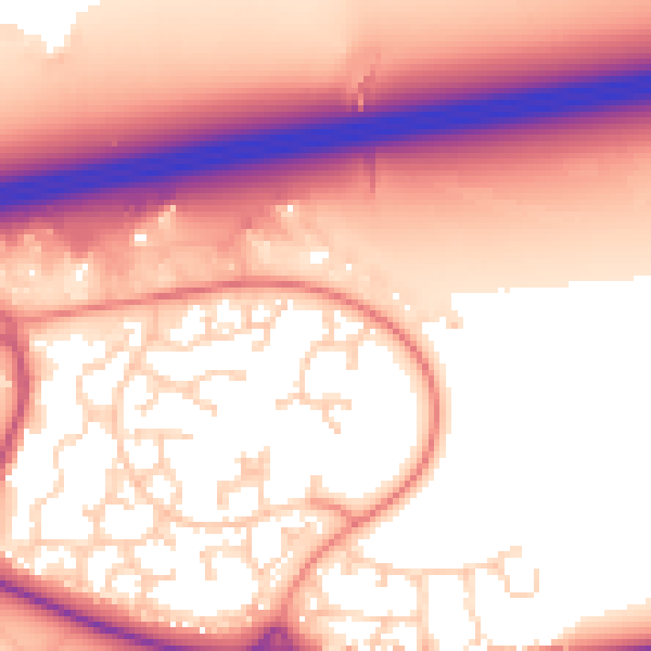 Daytime road noise heatmap for GU51 2UX
