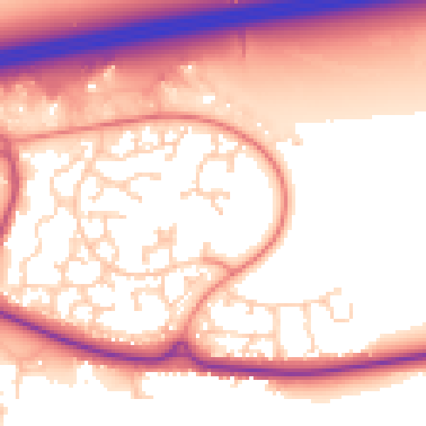 Daytime road noise heatmap for GU51 2XB