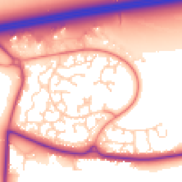Daytime road noise heatmap for GU51 2XE