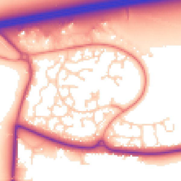 Daytime road noise heatmap for GU51 2XH