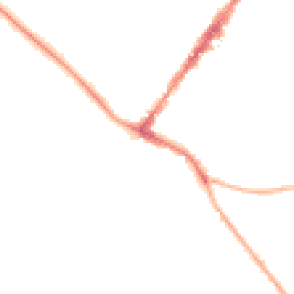 Night-time road noise heatmap for GU51 3FE