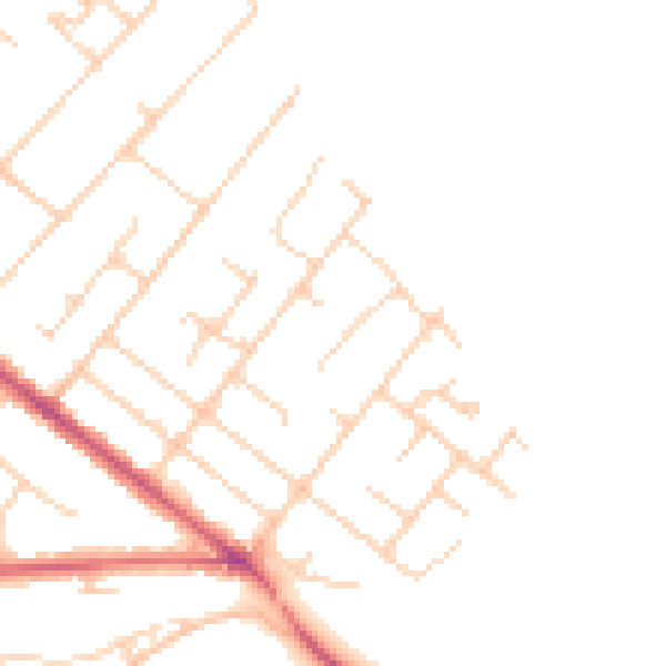 Daytime road noise heatmap for GU51 3HD