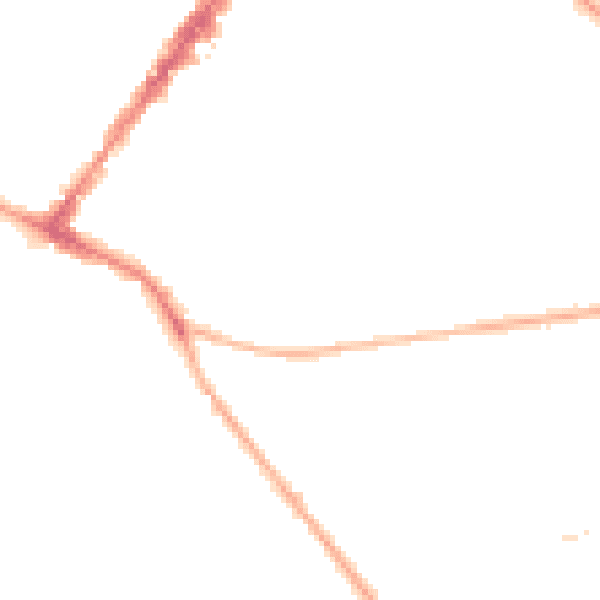 Night-time road noise heatmap for GU51 3ND