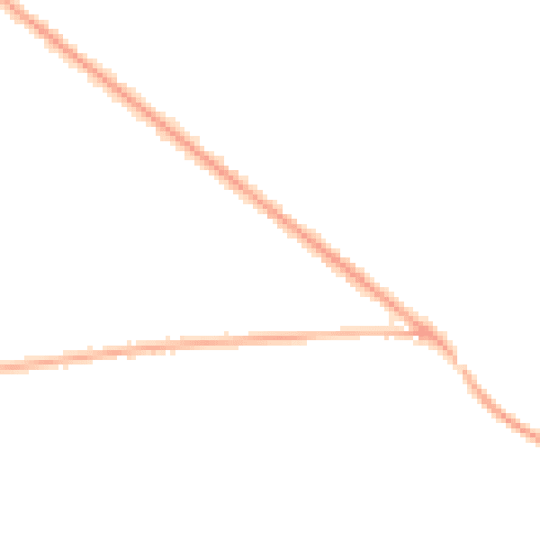 Night-time road noise heatmap for GU51 3PY