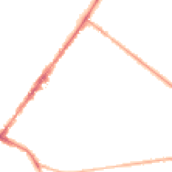 Night-time road noise heatmap for GU51 3RU