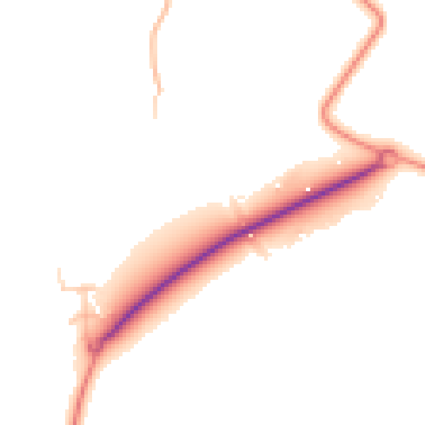Daytime road noise heatmap for GU51 3TU