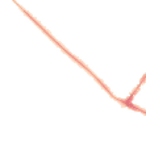 Night-time road noise heatmap for GU51 4EF