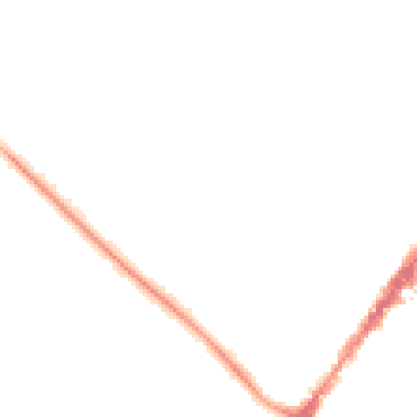 Night-time road noise heatmap for GU51 4JZ