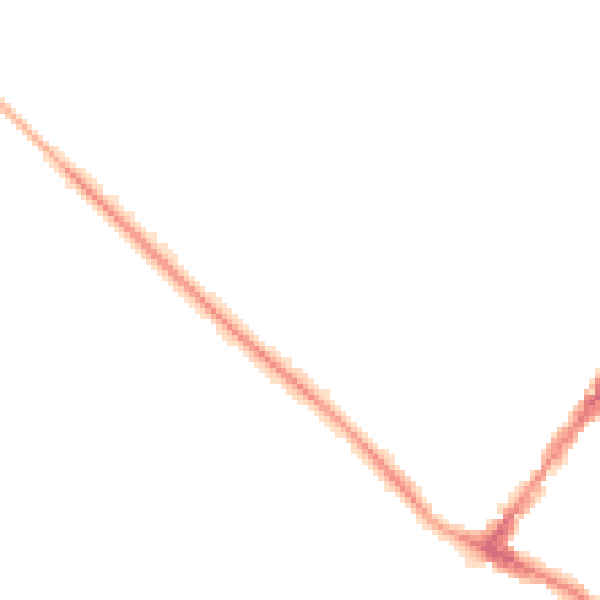 Night-time road noise heatmap for GU51 4LU