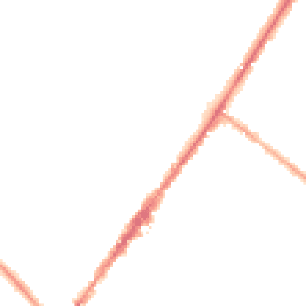 Night-time road noise heatmap for GU51 4PB