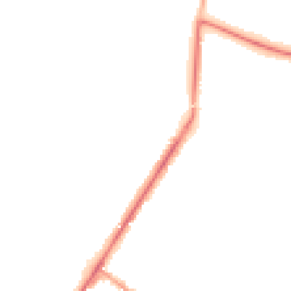 Night-time road noise heatmap for GU51 4PZ