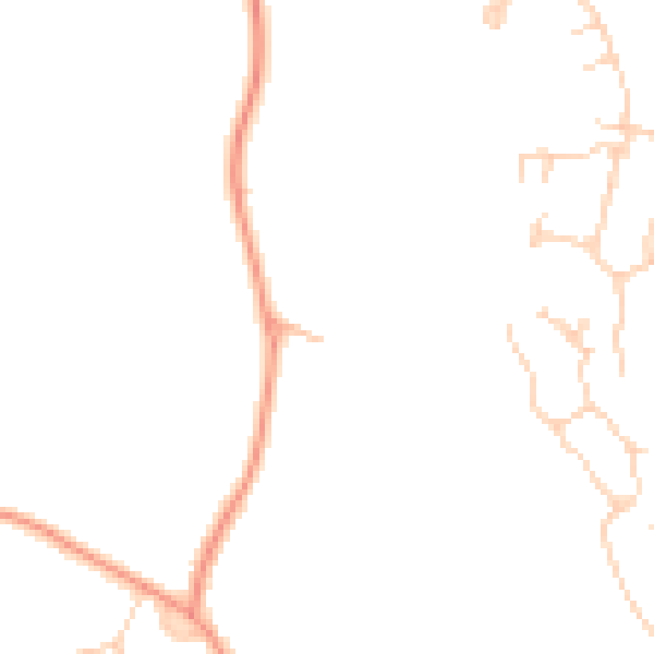 Daytime road noise heatmap for GU51 5EL