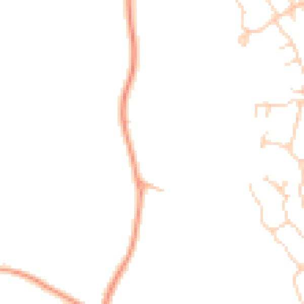 Daytime road noise heatmap for GU51 5EN