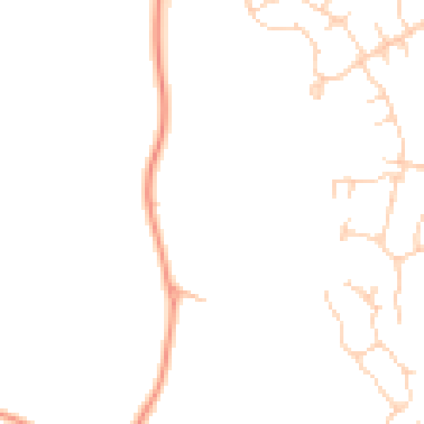 Daytime road noise heatmap for GU51 5ES