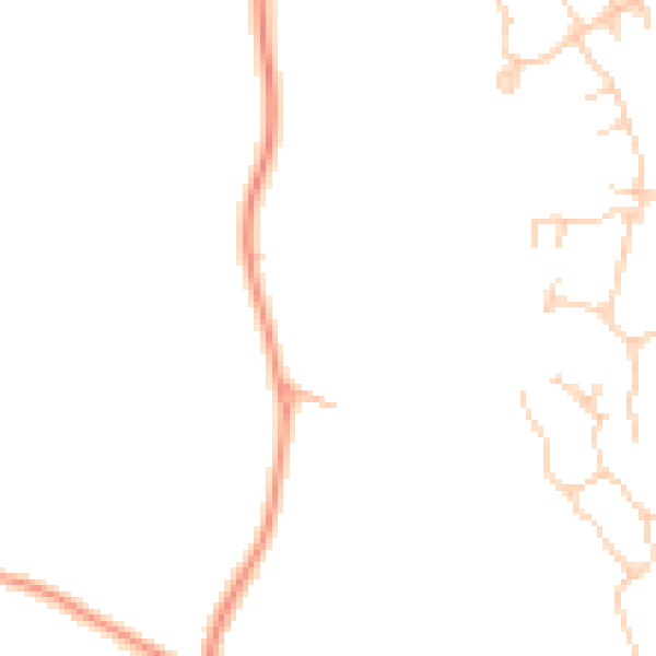 Daytime road noise heatmap for GU51 5EY