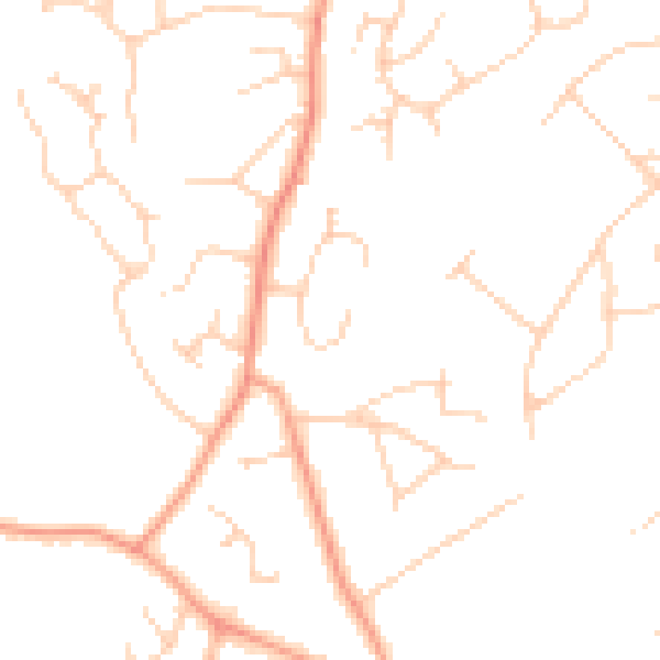 Daytime road noise heatmap for GU51 5NN