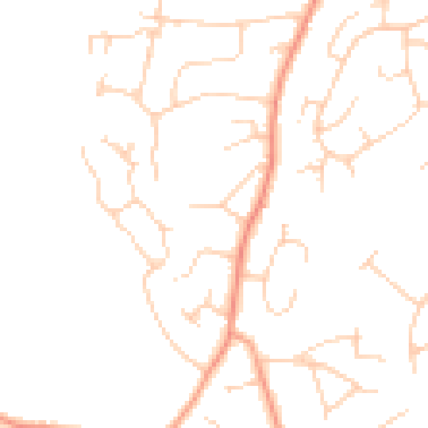 Daytime road noise heatmap for GU51 5NR