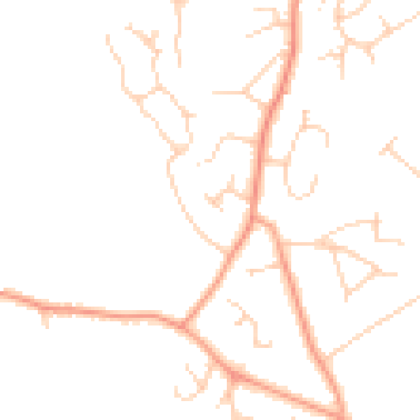 Daytime road noise heatmap for GU51 5PT