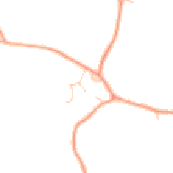 Daytime road noise heatmap for GU51 5SB