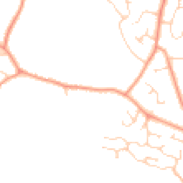 Daytime road noise heatmap for GU51 5SE