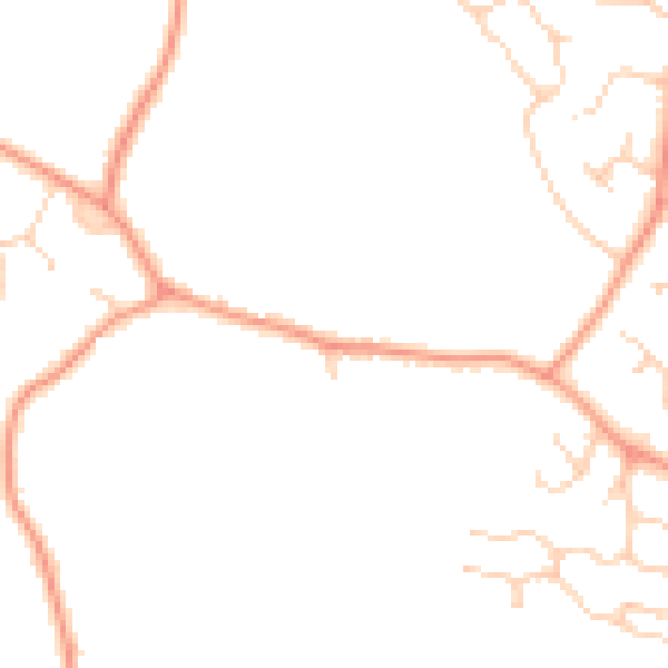 Daytime road noise heatmap for GU51 5SH