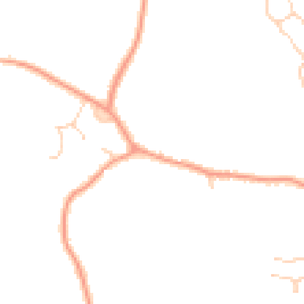 Daytime road noise heatmap for GU51 5SJ