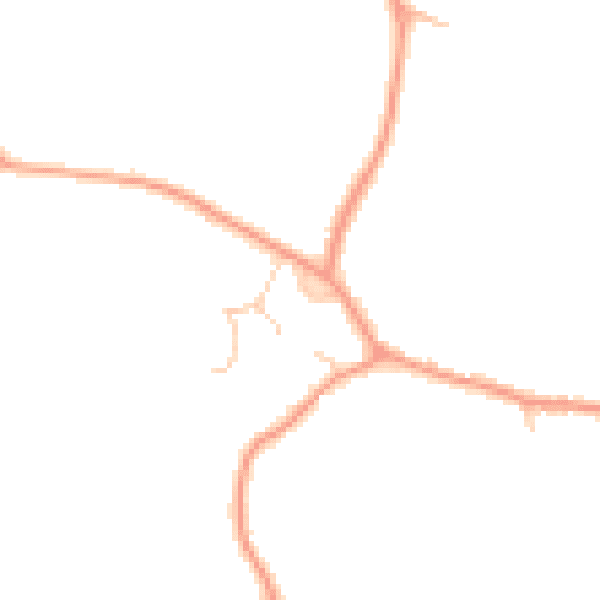 Daytime road noise heatmap for GU51 5SN