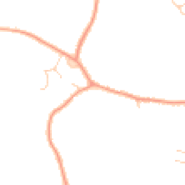 Daytime road noise heatmap for GU51 5SQ