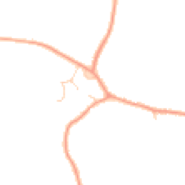 Daytime road noise heatmap for GU51 5SR