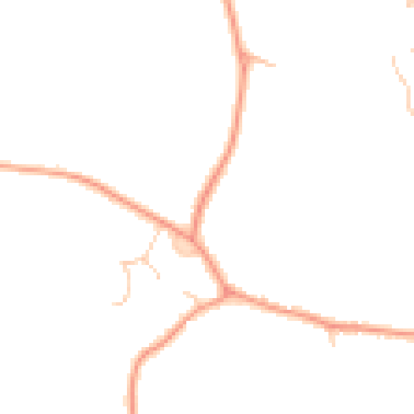 Daytime road noise heatmap for GU51 5SW