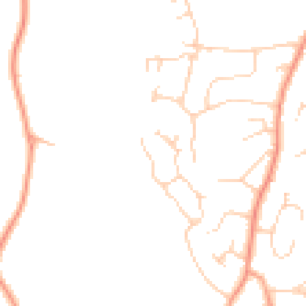 Daytime road noise heatmap for GU51 5TT