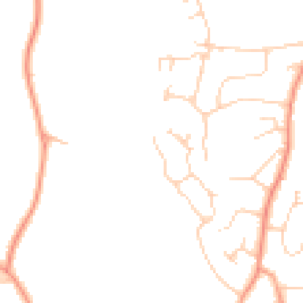 Daytime road noise heatmap for GU51 5TU