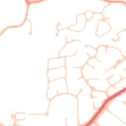 Daytime road noise heatmap for GU6 7AY