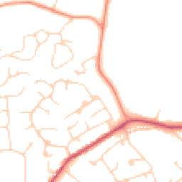 Daytime road noise heatmap for GU6 7BE