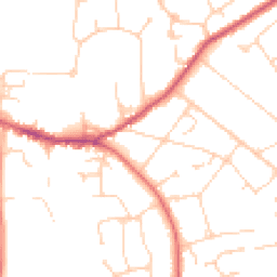 Daytime road noise heatmap for GU6 7BG