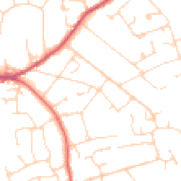Daytime road noise heatmap for GU6 7BJ