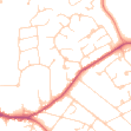 Daytime road noise heatmap for GU6 7BN