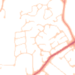 Daytime road noise heatmap for GU6 7BP