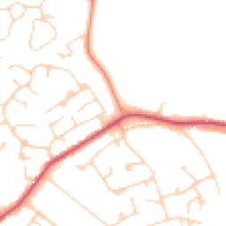 Daytime road noise heatmap for GU6 7DL