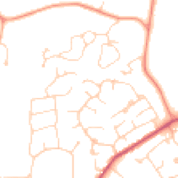 Daytime road noise heatmap for GU6 7DQ
